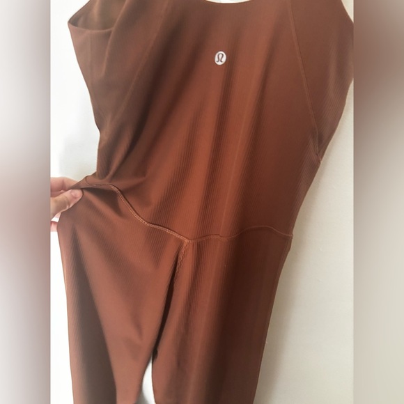 Lululemon Athletica Align Bodysuit in Brown comfort stretchy bodycon activewear - Picture 9 of 13